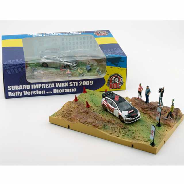 BM CREATIONS 1/64 スバル インプレッサ WRX STI Rally 2009 RHD ジオラマ付き 模型 ミニカー 64B0244の通販は