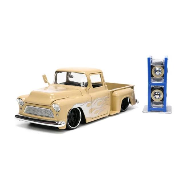 JADA TOYS 1/24 1955 シェビー ステップサイド ベージュ  模型 ミニカー 車 コレクション JADA34024