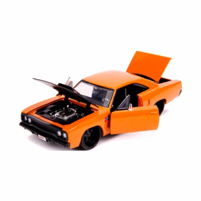 JADA TOYS 1/24 1970 プリムス ロードランナー オレンジ/ブラック 模型