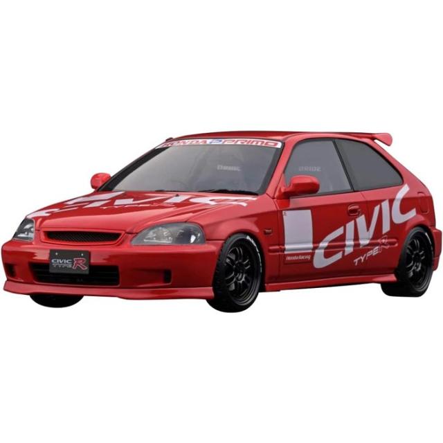 honda civic type r 1：18 red ミニカー