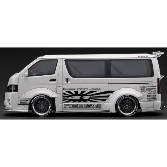 イグニッションモデル 1/18 T･S･D WORKS HIACE Pearl White 模型 ミニカー 車 コレクション ティーケー・カンパニー IG2804