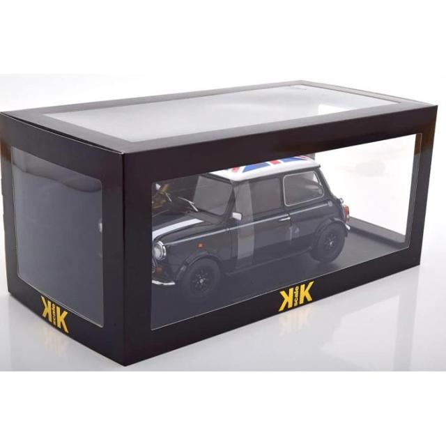 Kkscale 1/12 ミニ クーパー 1990 black/white/Union Jack 右ハンドル