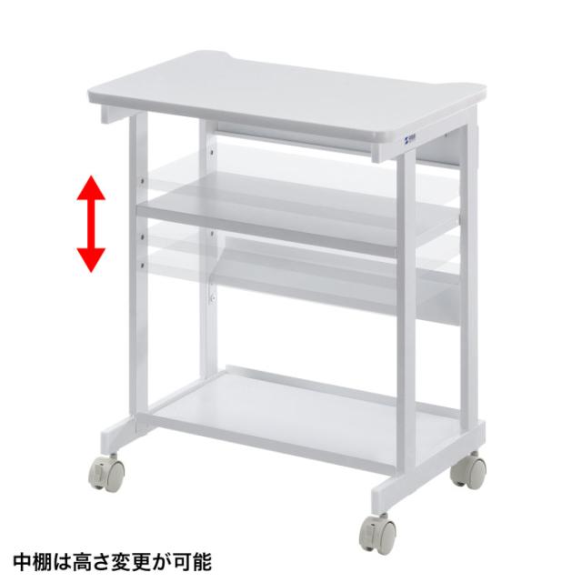 代引不可 ドットプリンタスタンド プリンタースタンド コピー機 幅600×奥行き420mmホワイト 事務用品 オフィス サンワサプライ LPS-602_8