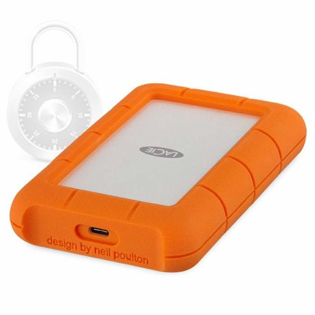 代引不可 Rugged SECURE 2TB 耐衝撃 HDD ハードディスク 大容量 データ 保存 保管 ラシー STFR2000403