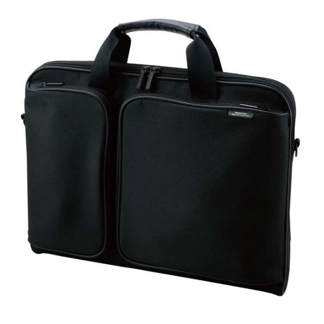 代引不可 パソコンケース 16.4インチ ノートパソコン 小物収納可能 5個入 衝撃吸収 撥水加工 スリム 軽量 ショルダーベルト付き PCケース ビジネスバッグ 通勤 ブラック エレコム ZSB-BM005NBK/05の通販は