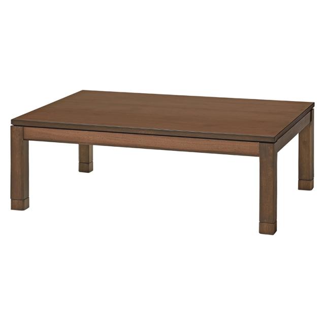 北海道・沖縄・離島配送不可 代引不可 リビングコタツ シェルタK120-L 天然木 テーブル 幅120 ヒーター ブラウン HAGIHARA SCELTAK120L