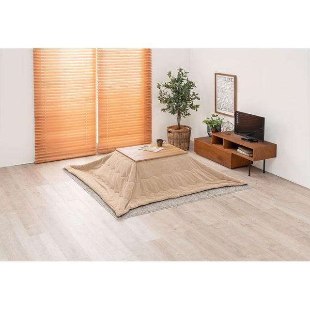 北海道・沖縄・離島配送不可 代引不可 うす掛けこたつ布団 ビケ7560 アルミシート入り 保温 195×180cm ベージュ HAGIHARA 2090933100