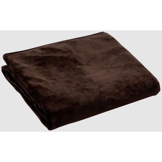 即納 KODEN 電気毛布 掛け 敷き シングル 188×130cm フランネル ブラウン 洗える 室温センサー スライド温度調節 ダニ退治 広電 VWB551R-Bの通販は