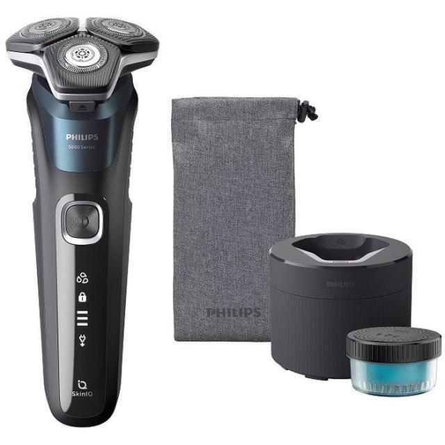 PHILIPS ウェット＆ドライ電動シェーバー S5000シリーズ 自動洗浄器付 ブラック フィリップス S5889/60