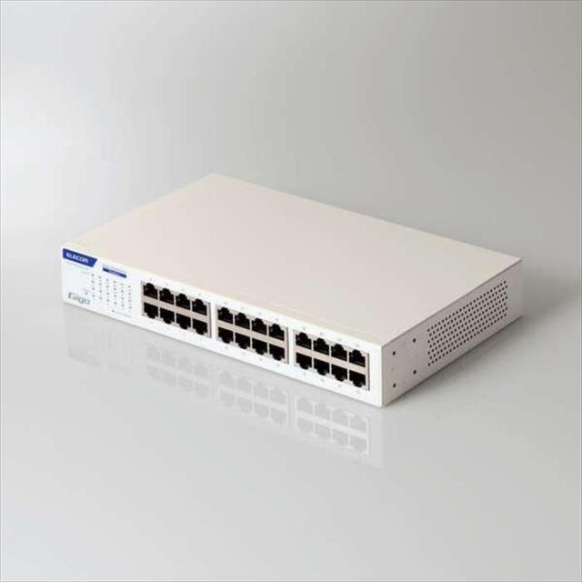 即納 代引不可 レイヤー2 Giga対応 アンマネージスイッチ メタル筐体24ポート エレコム EHB-UG2B24-Sの通販は 47,364円