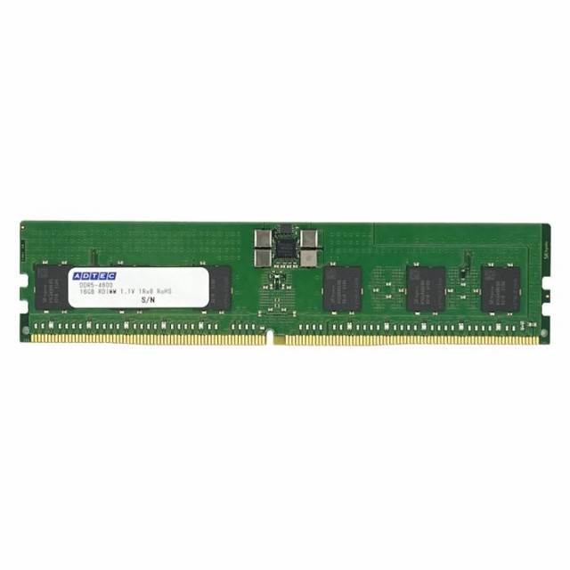 代引不可 DDR5-4800 RDIMM 32GB 2Rx8 80bit 高速メモリー 拡張 増設 PC パソコン パーツ ADTEC ADS4800D-R32GDBTの通販は