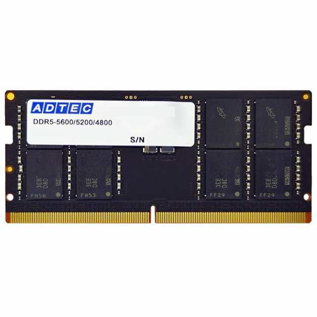 代引不可 DDR5-5600 SODIMM 16GB 高速メモリー 拡張 増設 PC パソコン パーツ ADTEC ADS5600N-H16G