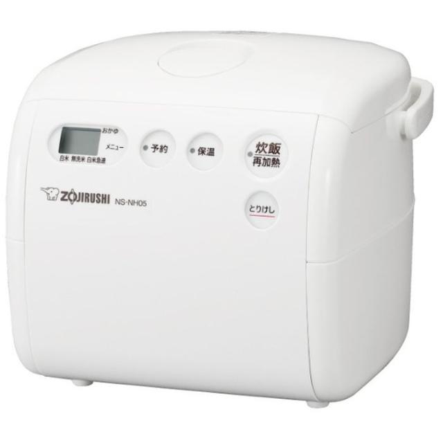 マイコン炊飯ジャー 極め炊き 3合炊き ソフトホワイト 象印 NS-NH05-WZの通販は 13,118円