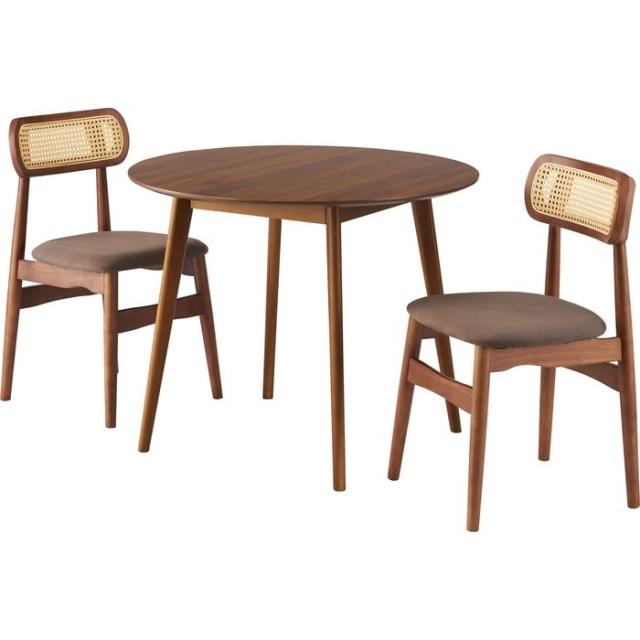 北海道・沖縄・離島配送不可 代引不可 ラウンドテーブル 木目 天然木 丸 ブラウン 家具 インテリア 東谷 TAP-001BRの通販は