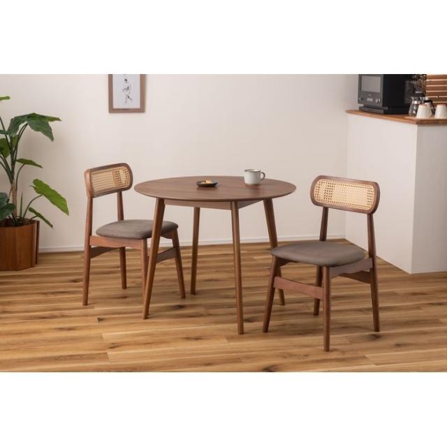 北海道・沖縄・離島配送不可 代引不可 ラウンドテーブル 木目 天然木 丸 ブラウン 家具 インテリア 東谷 TAP-001BRの通販は