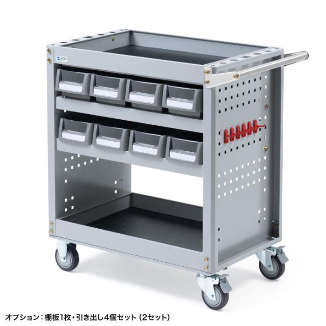 代引不可 SANWA SUPPLY ツールワゴン 工具 カート 耐荷重400kg 移動 整理 収納 サンワサプライ CART-FA4SV_5