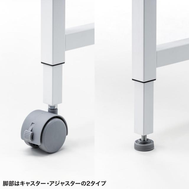 即納 北海道・沖縄・離島配送不可 代引不可 SANWA SUPPLY フレキシブルデスク 幅1400mm ホワイト 机 PC パソコン アジャスター サンワサプライ SH-FX1470W_2
