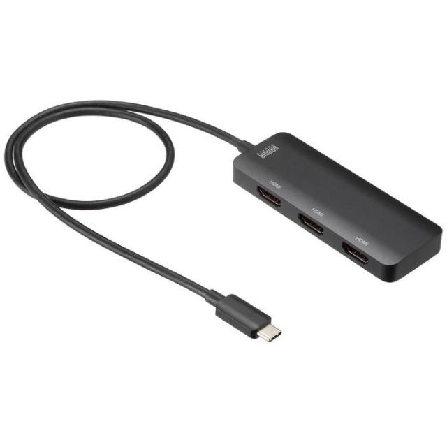 即納 代引不可 USB Type C-HDMI変換アダプタ(3ポート/4K対応) サンワサプライ AD-ALCMST3HD2