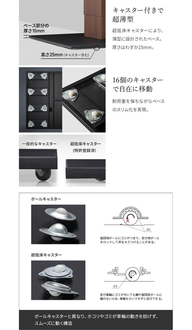 北海道・沖縄・離島配送不可 代引不可 WALL ウォール テレビスタンド V5 ロータイプ+棚板ラージサイズセット WALL wstvap_6