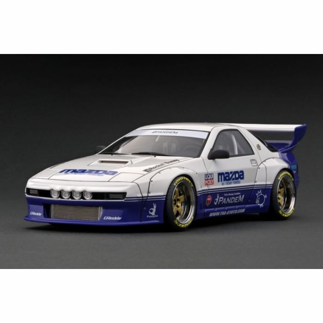 1/18　PANDEM RX-7 (FC3S) White/Purple IGモデル 模型 ミニカー ティーケー・カンパニー IG2916