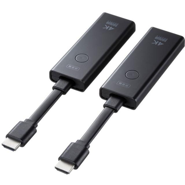 即納 代引不可 4K対応 ワイヤレス HDMIエクステンダー 4K/60Hz 映像 出力 サンワサプライ VGA-EXWHD12