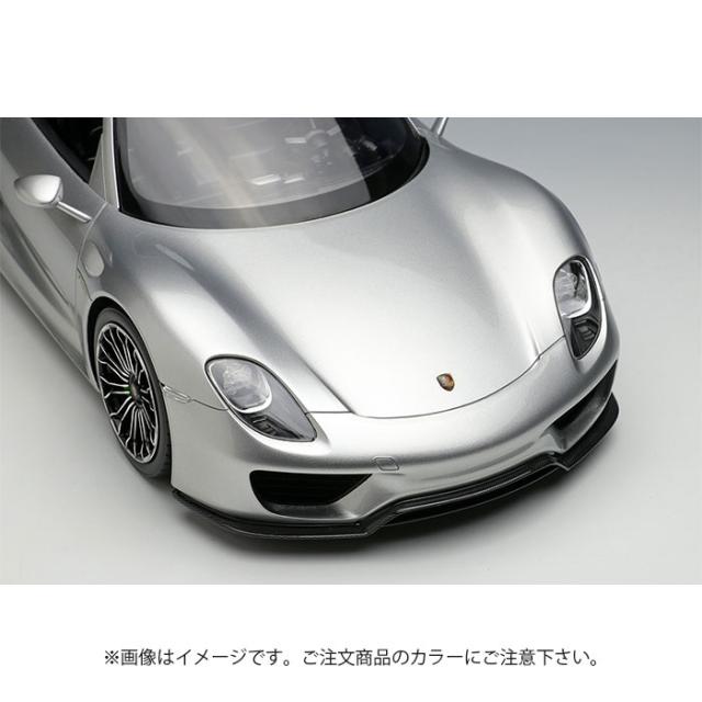 限定 1/18 PORSCHE ポルシェ 918 スパイダー 2011 リビエラブルー ミニカー メイクアップ EML045D_3