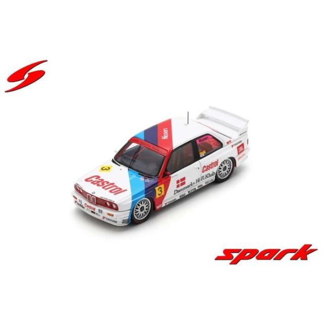 1/43 BMW E30 M3 No.3 Schnitzer GP Denmark 1991 Kris Nissen ミニカー Spark Japan S2821
