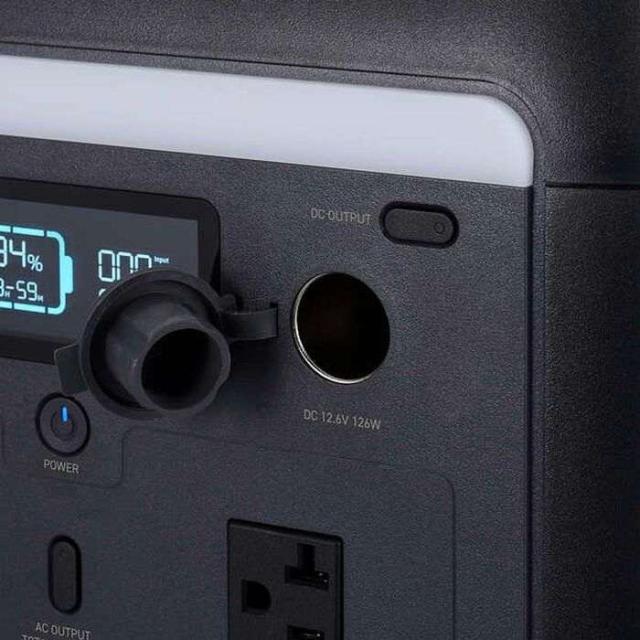 即納 代引不可 ポータブル電源 大容量 512Wh リン酸鉄 バッテリー AC×2 (定格600W/瞬間最大870W) Type-C×2 USB-A×2 カーアクセサリーソケット×1 急速充電 ブラック エレコム DE-PS500PBK_5