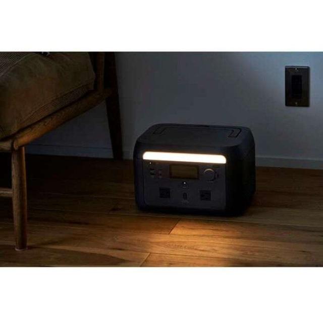 即納 代引不可 ポータブル電源 大容量 512Wh リン酸鉄 バッテリー AC×2 (定格600W/瞬間最大870W) Type-C×2 USB-A×2 カーアクセサリーソケット×1 急速充電 ブラック エレコム DE-PS500PBK_8