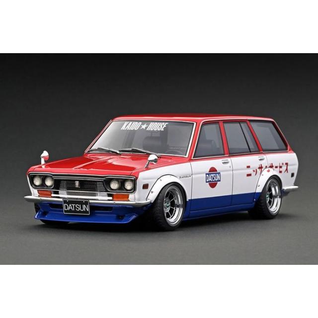 1/18 Datsun Bluebird ブルーバード (510) Wagon Red/White/Blue ティーケー・カンパニー IG3154の通販は 26,708円