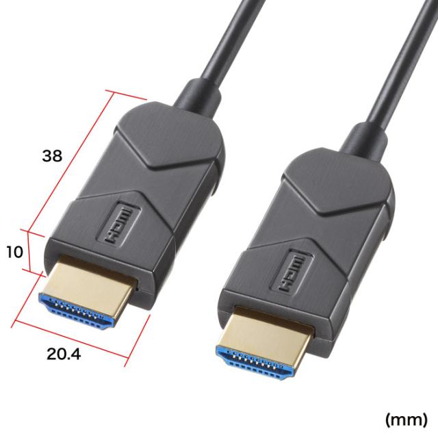 代引不可 8K/60Hz 4K/120Hz対応光ファイバHDMIケーブル 10m サンワサプライ KM-HD20-UFB10LP_8