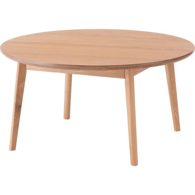北海道・沖縄・離島配送不可 代引不可 ラウンドテーブル 丸型 円形 75cm 天然木 木目 ナチュラル 東谷 MTK-442NA
