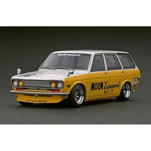 ターマックワークス 1/18 Datsun Bluebird (510) Wagon Yellow / White ティーケー・プランニング IG3064