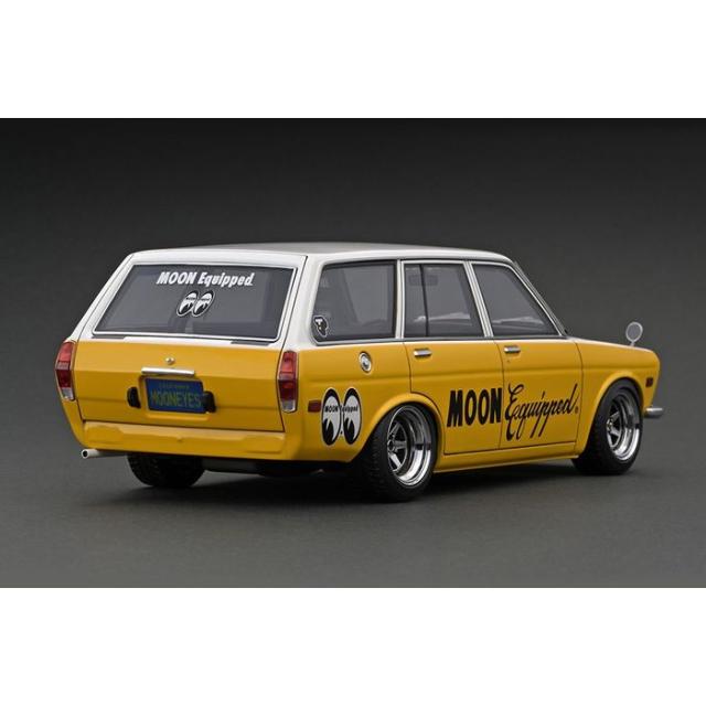 ターマックワークス 1/18 Datsun Bluebird (510) Wagon Yellow / White