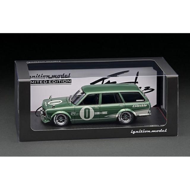 1/18 Datsun Bluebird (510) Wagon Green Metallic With Mr. Jun Imai