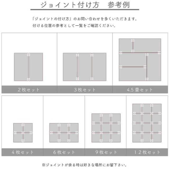 代引不可 純国産 い草 日本製 置き畳 ユニット畳 簡単 和室 ブラウン 4.5畳セット(約82×164×1.7cm4枚+約82×82×1.7cm1枚) 軽量 ジョイント付き IKEHIKO 1111250063527_7