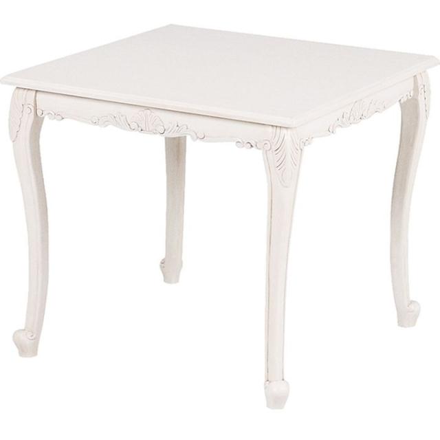 北海道・沖縄・離島配送不可 代引不可 ヴィオレッタシリーズ ダイニングテーブル(アンティークホワイト)  HAGIHARA RKT-1761AW