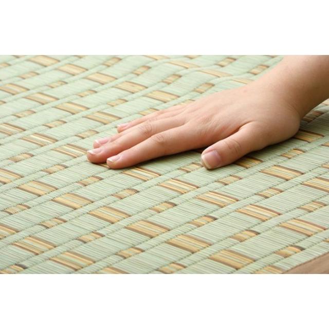 代引不可 掛川織 い草カーペット 『雲仙』 ベージュ 江戸間6畳(約261×352cm) IKEHIKO 1030980020602_6