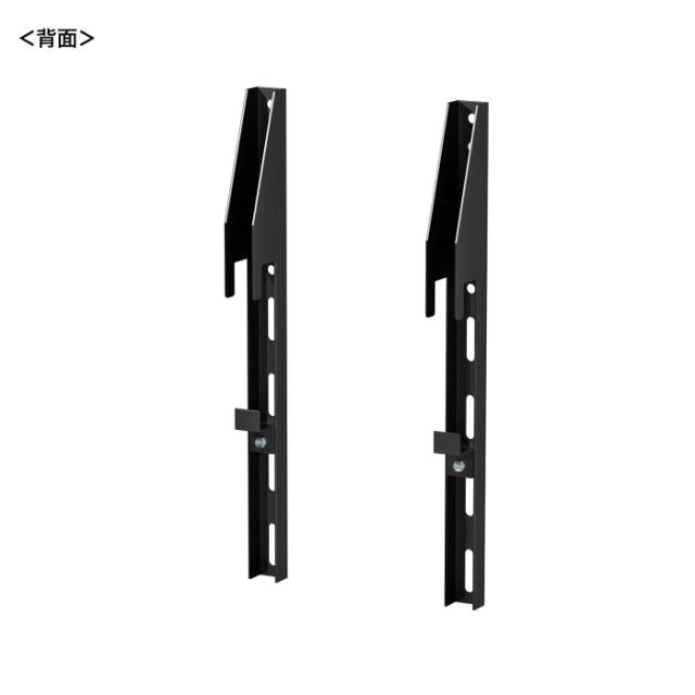 代引不可 eデスクハンギングバー用ディスプレイブラケット（ブラック） サンワサプライ EST-HGPL1BK_2