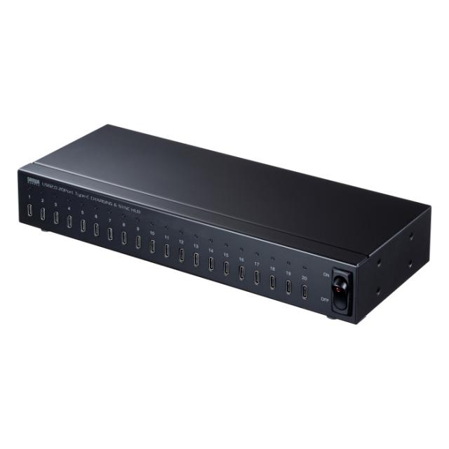 代引不可 USB2.0 Type-C 20ポートハブ サンワサプライ USB-2THCS20N