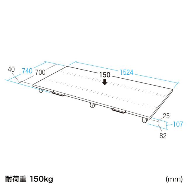 北海道・沖縄・離島配送不可 代引不可 eラックCPUスタンド(W1600) サンワサプライ ER-160CPU_1