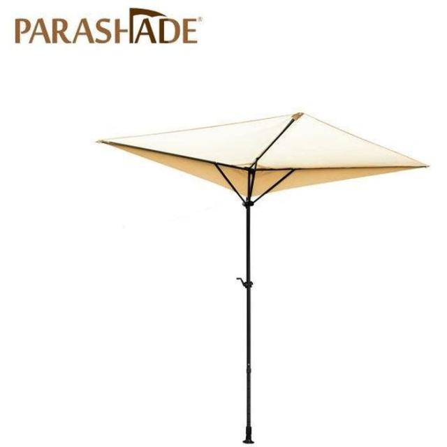 突っ張り式 日除け・雨除けパラソル（1/4円型）パラシェード PARASHADE クオーター 紫外線カット 工事不要 テラス・ガーデンパラソル アイボリー 大作商事 PDQT2-IV