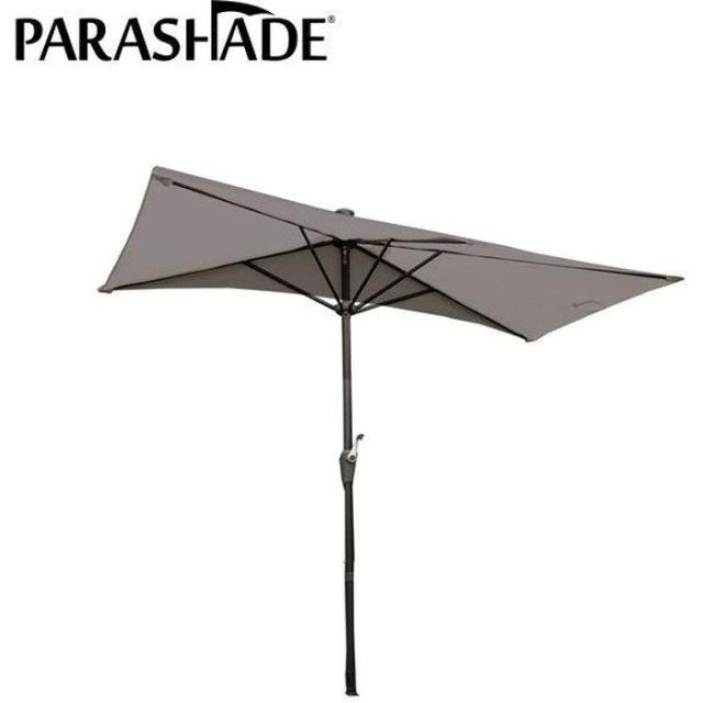 突っ張り式 日除け・雨除けパラソル（長方形型）パラシェード PARASHADE レクタングル 紫外線カット 工事不要 テラス・ガーデンパラソル グレー 大作商事 PDRT1-GY