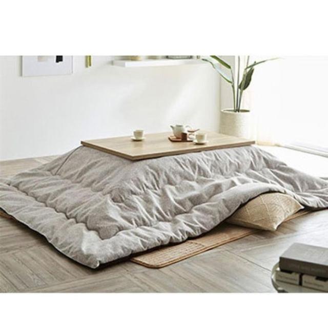 代引不可 こたつ布団 単品 日本製 長方形 無地調 シンプル ナチュラル 約200×250cm ベージュ IKEHIKO 1331360020802