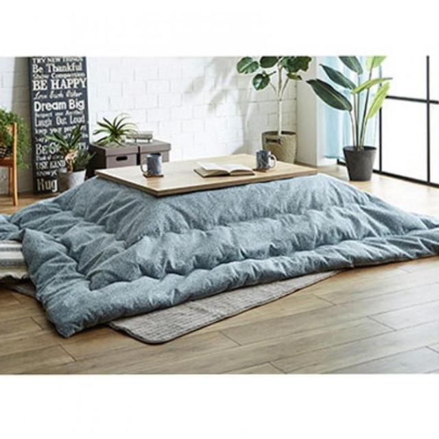 代引不可 こたつ布団 単品 日本製 長方形 無地調 シンプル ナチュラル 約200×250cm ネイビー IKEHIKO 1331360300802