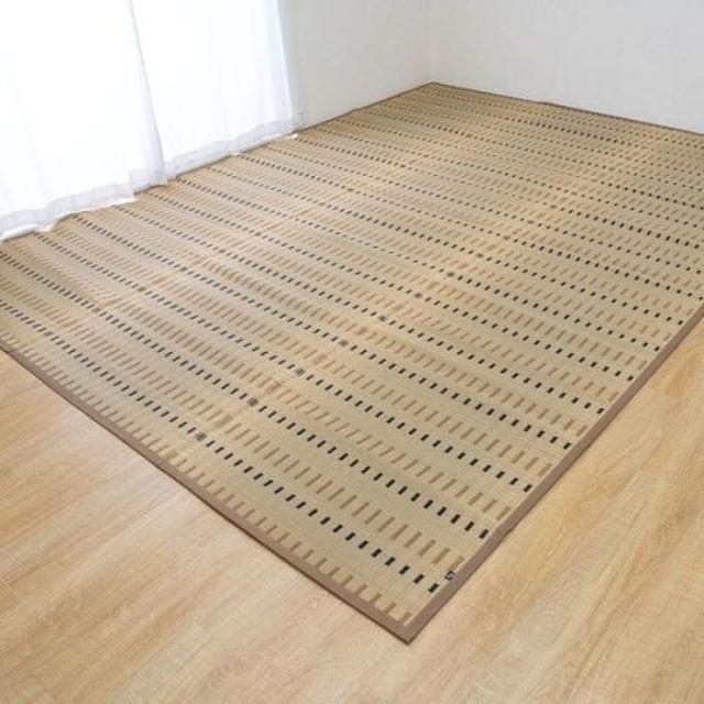 代引不可 い草カーペット 水夏 ベージュ 261×352cm ベージュ IKEHIKO 1080860020602 21,777円