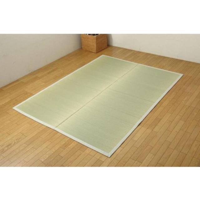 代引不可 純国産 い草ラグカーペット 『F)MUKU』 約140×200cm（） 麻 IKEHIKO 1051190332303