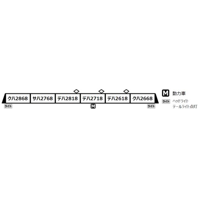 Nゲージ 小田急2600形 旧塗装 非冷房 6両セット 鉄道模型 マイクロエース A0117_2