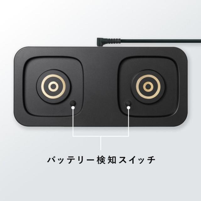 代引不可 ハンドル一体型モバイルバッテリー専用充電トレイ（2台置き用） サンワサプライ BTL-RDC36CTR_5