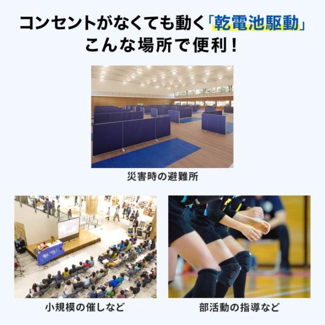 即納 代引不可 ワイヤレスマイク付き拡声器スピーカー(最大40W) サンワサプライ MM-SPAMP21_6